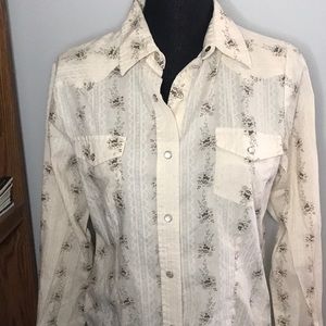 Roper floral vintage look shirt